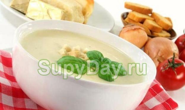Крем суп из плавленного сыра рецепт